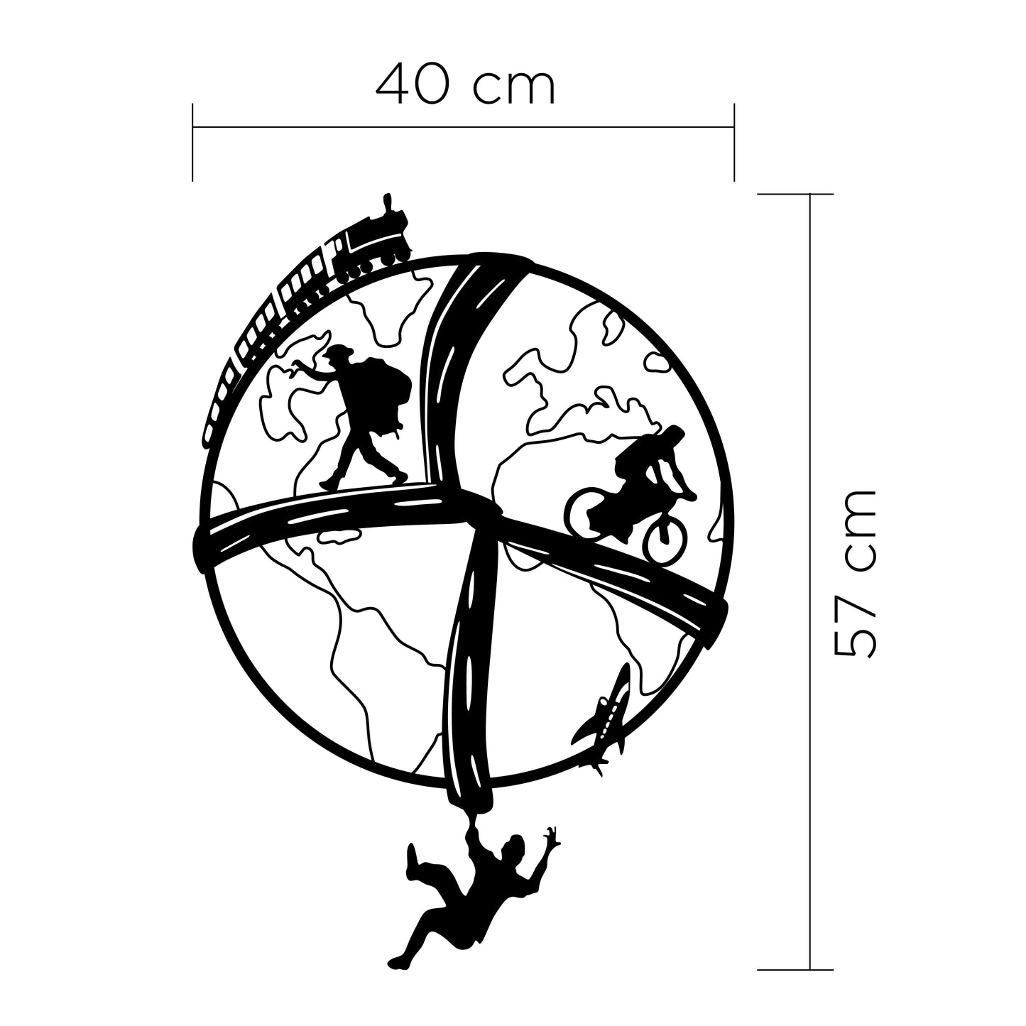 modern metal wall art in UAE