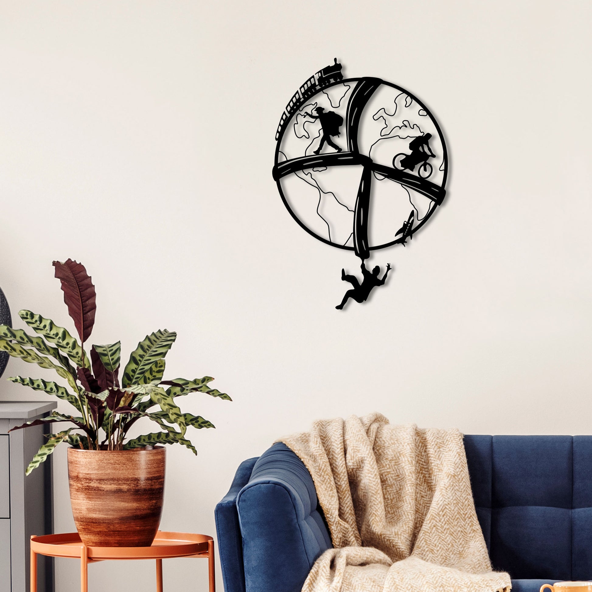 modern metal wall art in UAE