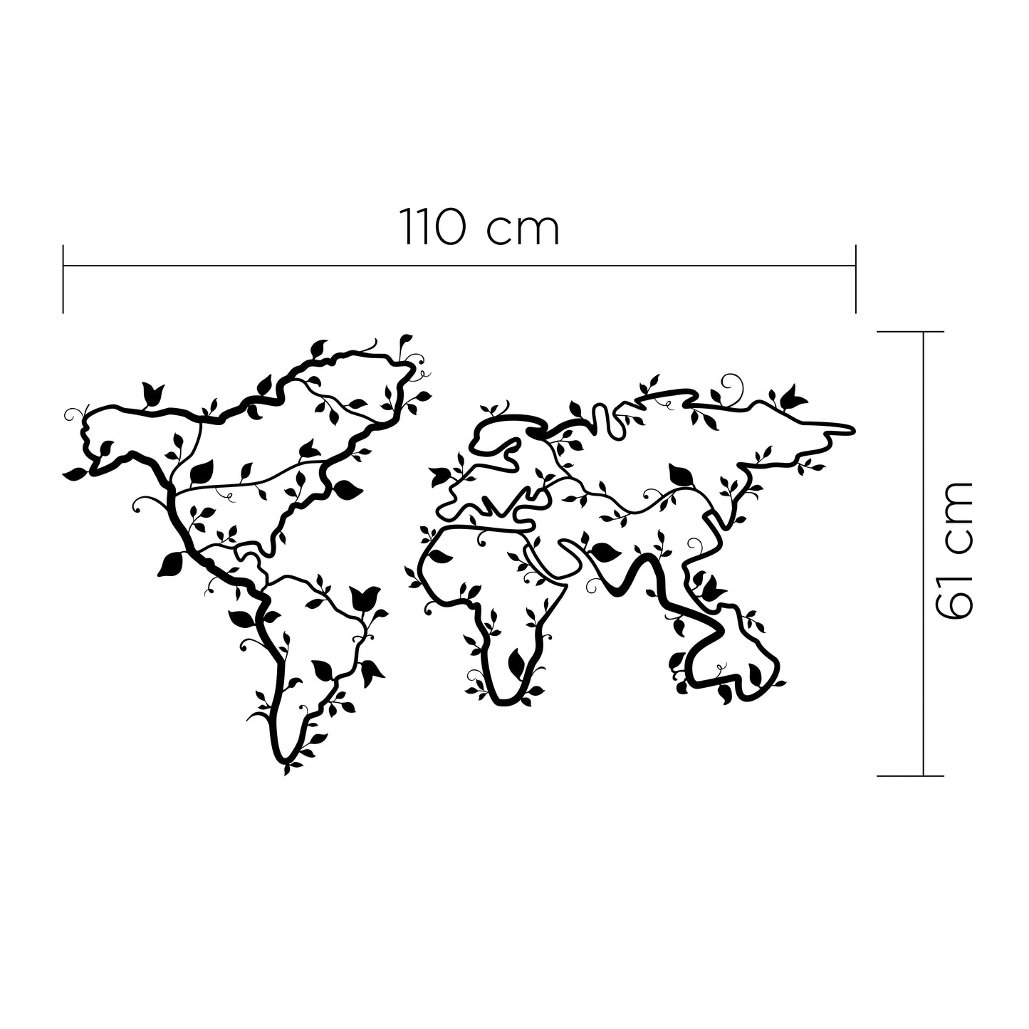 Mourah Metal Wall Art Ivy World - 2 Years Warranty