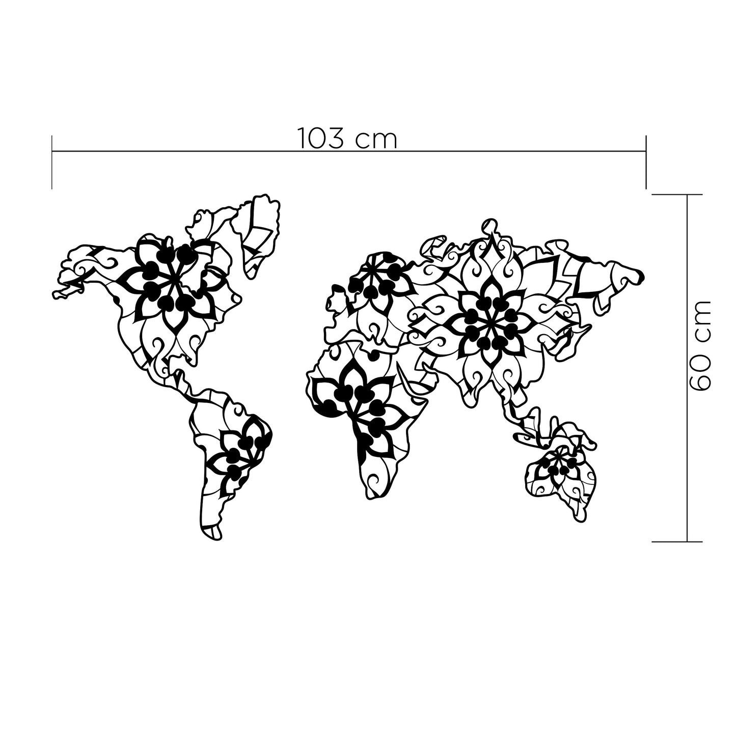 Mourah Metal Wall Art Mandala- 2 Years Warranty