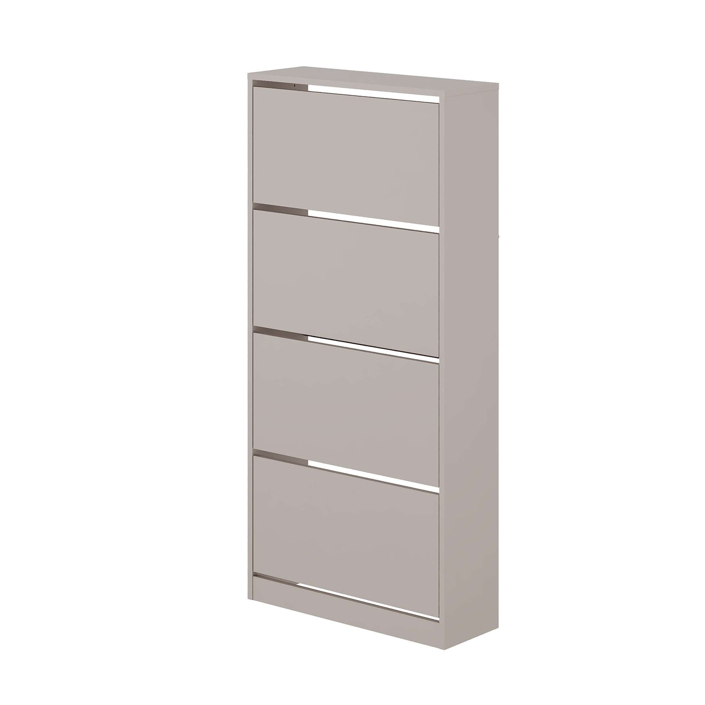 Mourah Shoe Cabinet 4 Section - 16 Pairs - Light Mocha - 2 Years Warranty