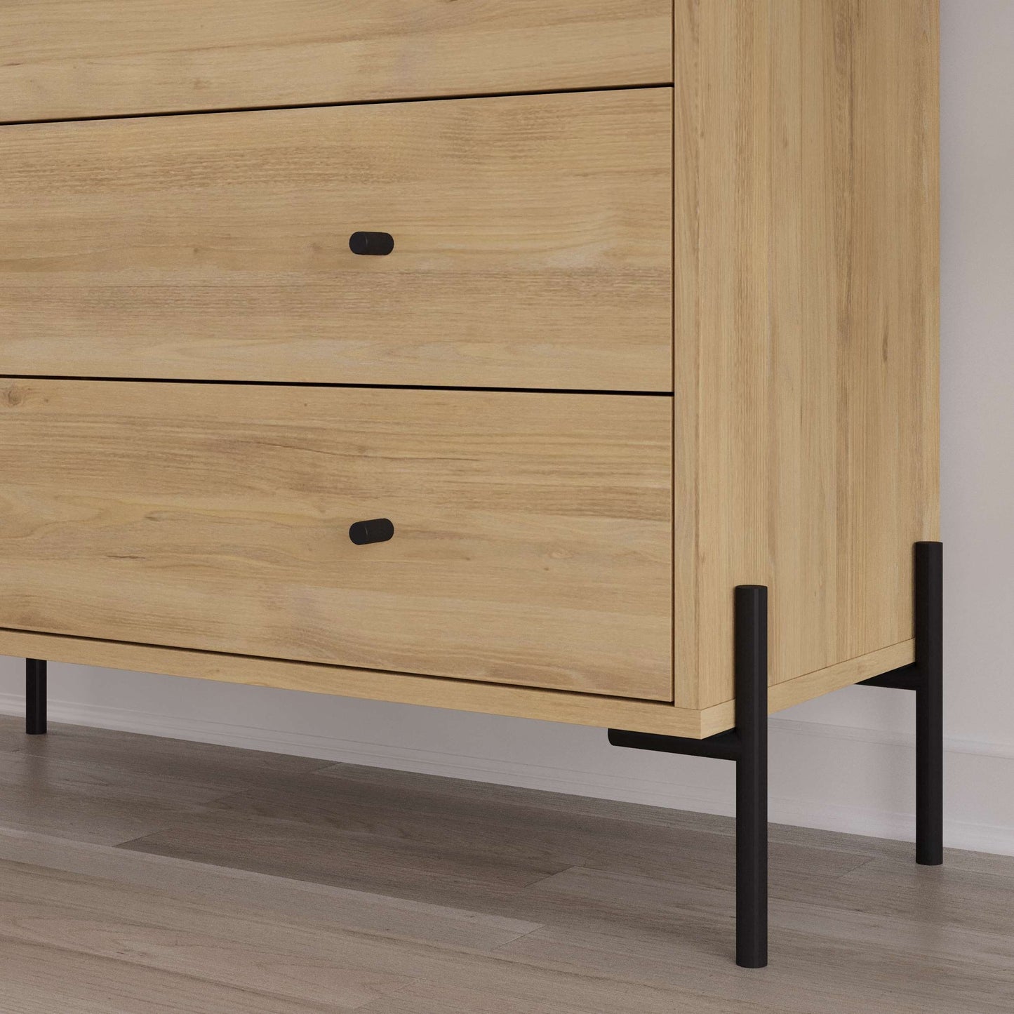 Dresser With 3 Drawers - Oak