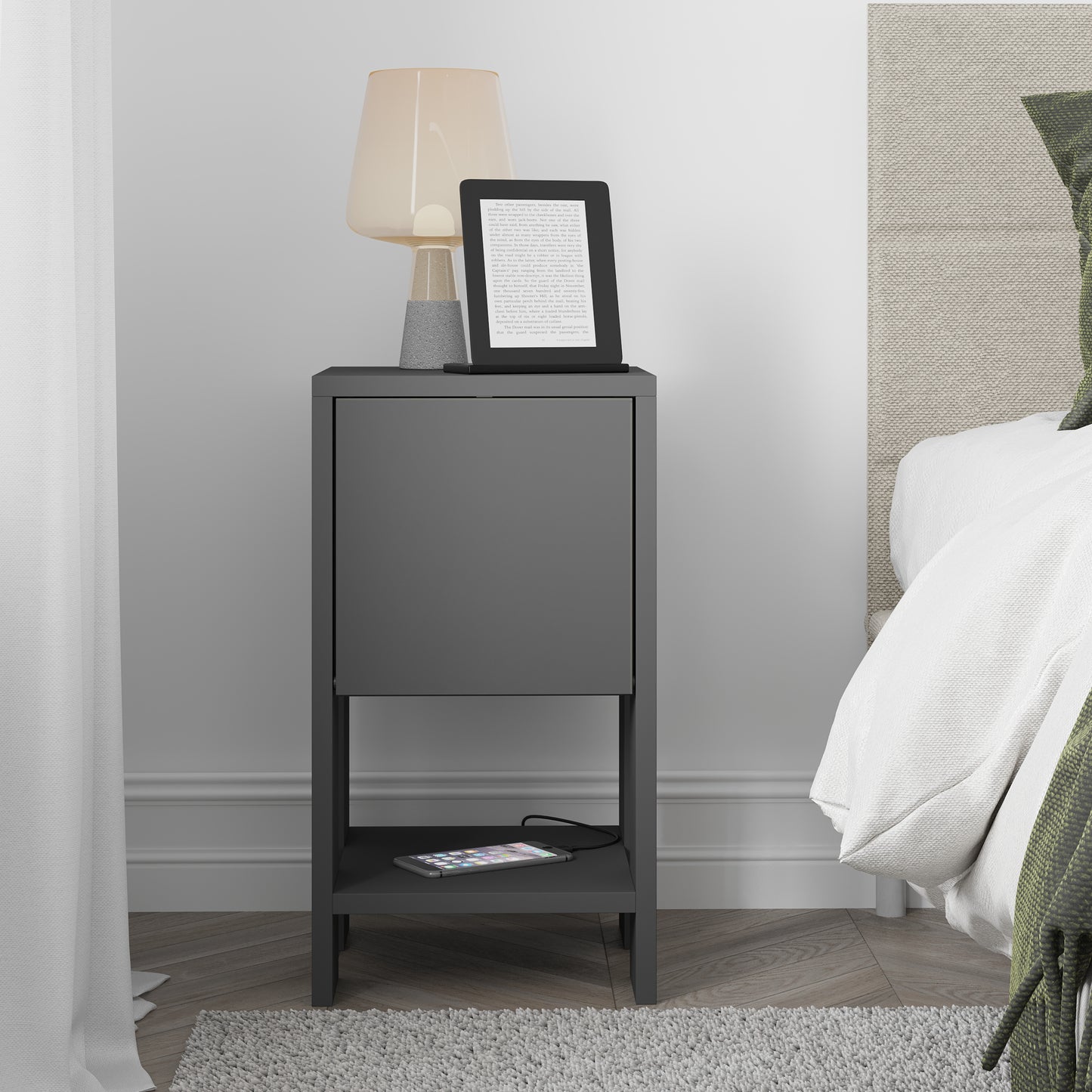 Mourah Ema Nightstand - 2 Years Warranty