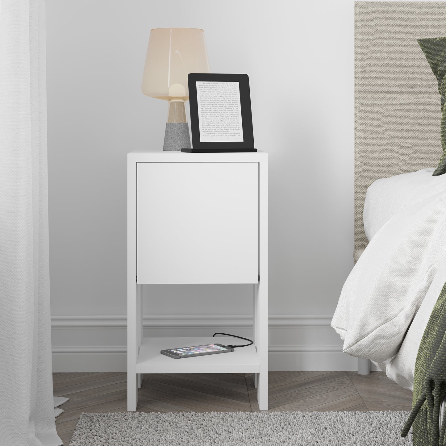 Mourah Ema Nightstand - 2 Years Warranty