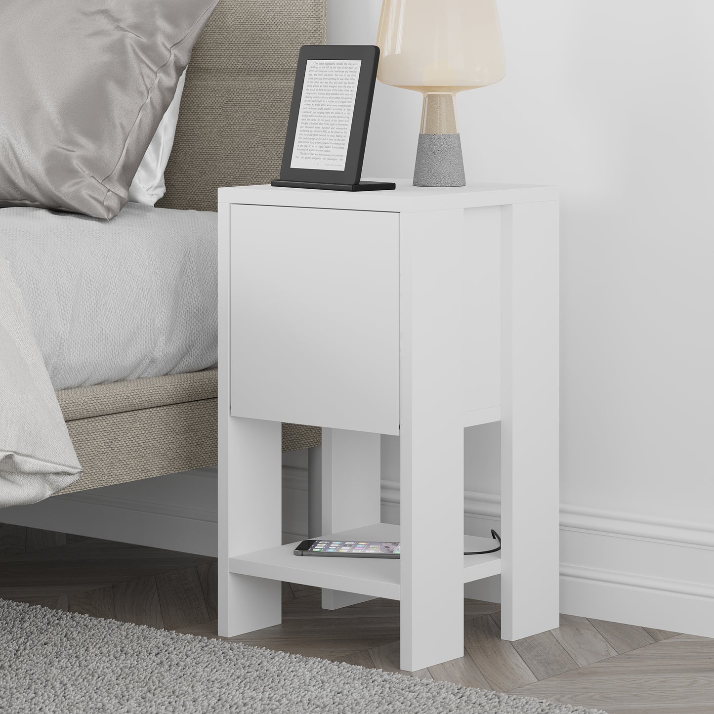 Mourah Ema Nightstand - 2 Years Warranty