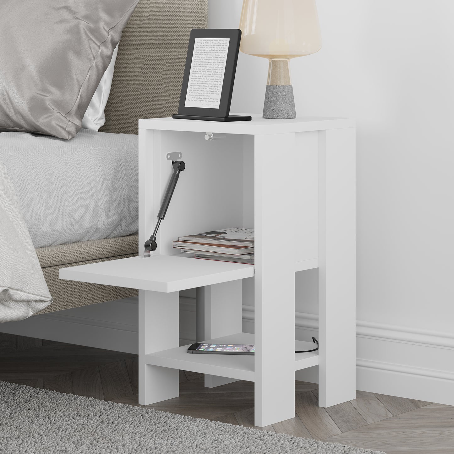 Mourah Ema Nightstand - 2 Years Warranty