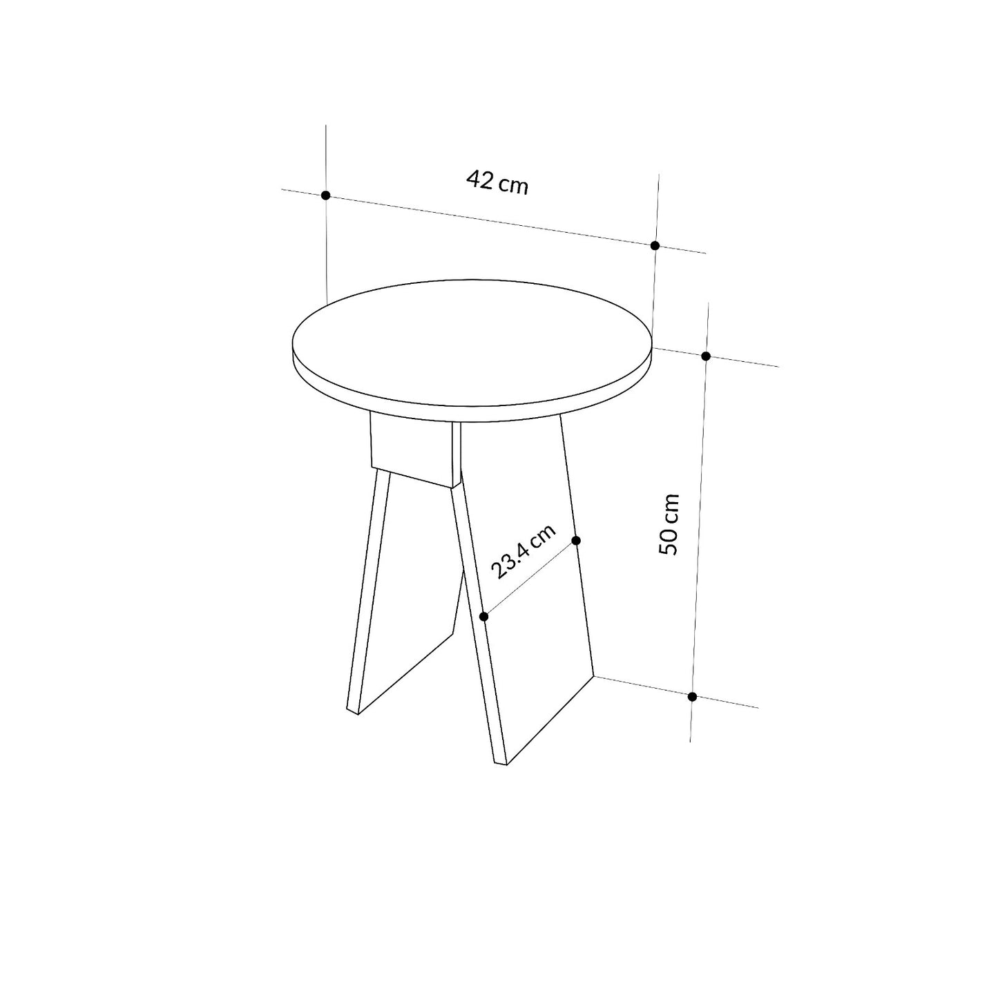 Mourah Chen Side Table - 2 Years Warranty