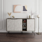Dark Brown/Grey With Gold Effect