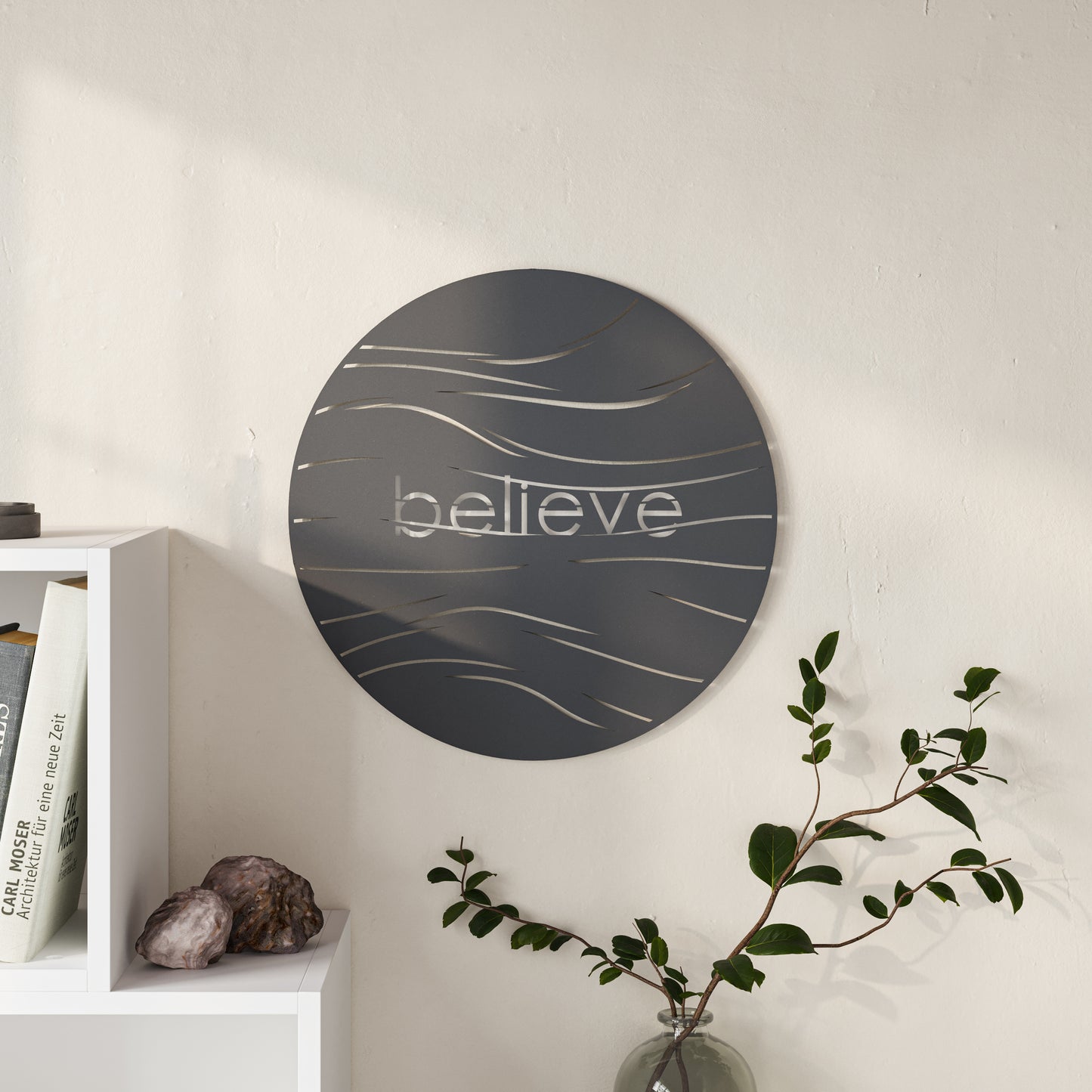 Mourah Metal Wall Art Believe - 2 Years Warranty