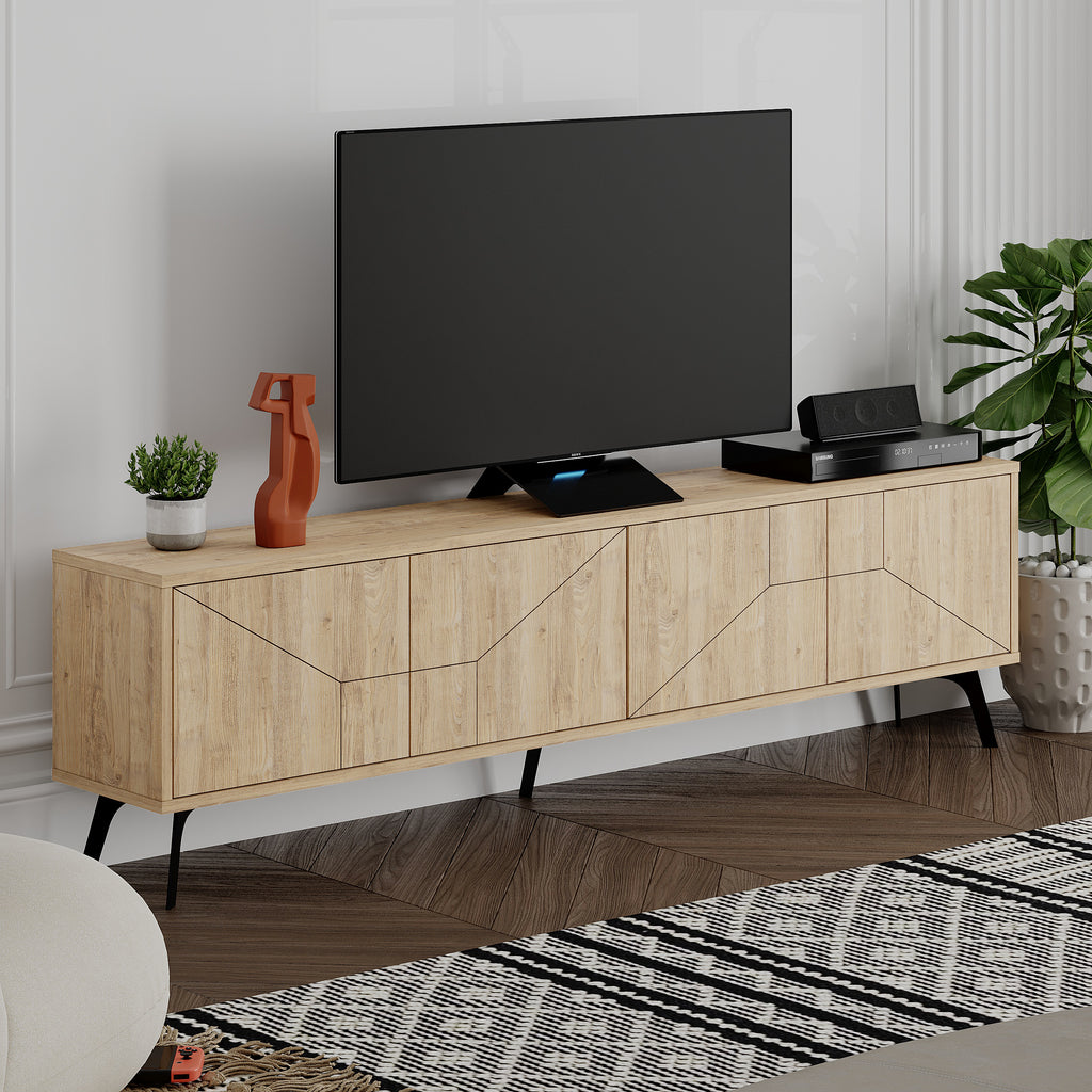 Mourah Dune Tv Stand Up To 70 Inches With Storage - 2 Years Warranty