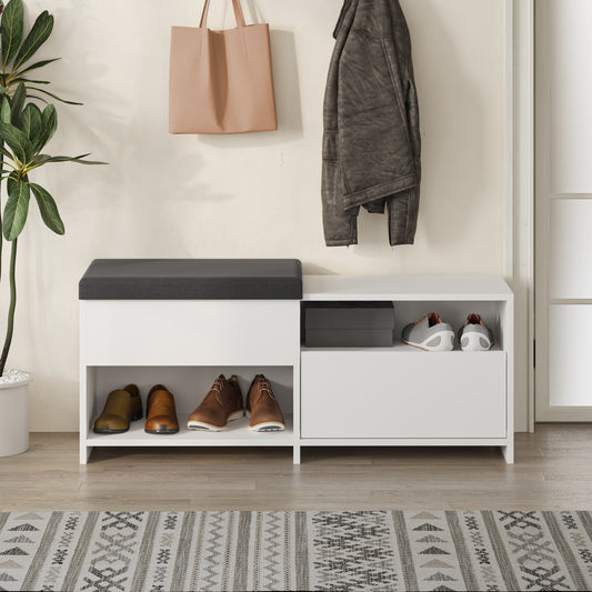 Mourah Filux Bench & Shoe Cabinet - 8 Pairs - 2 Years Warranty