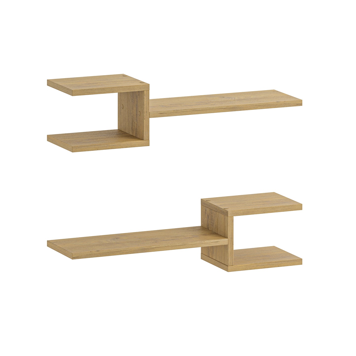 Mourah Fork Wall Shelf Set Of 2 - 2 Years Warranty