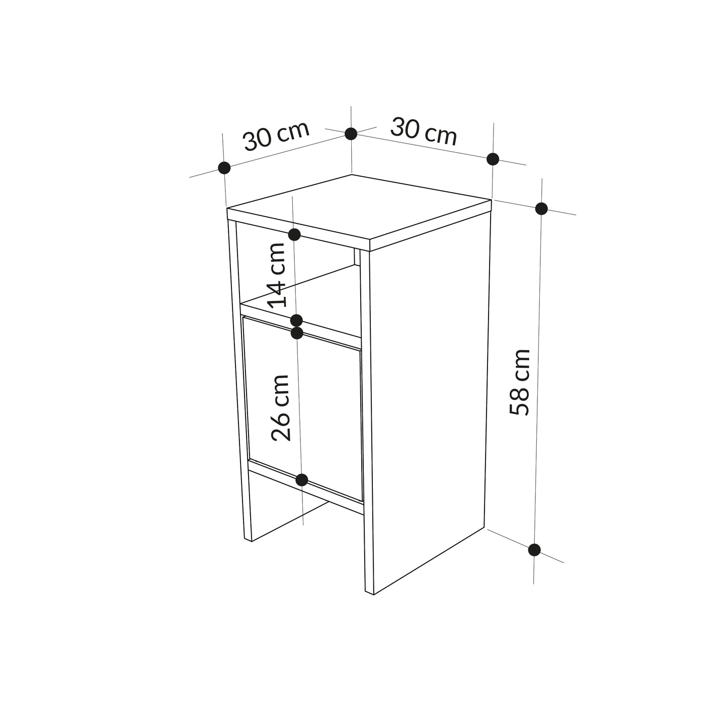 Mourah Grandma'S Nightstand - 2 Years Warranty