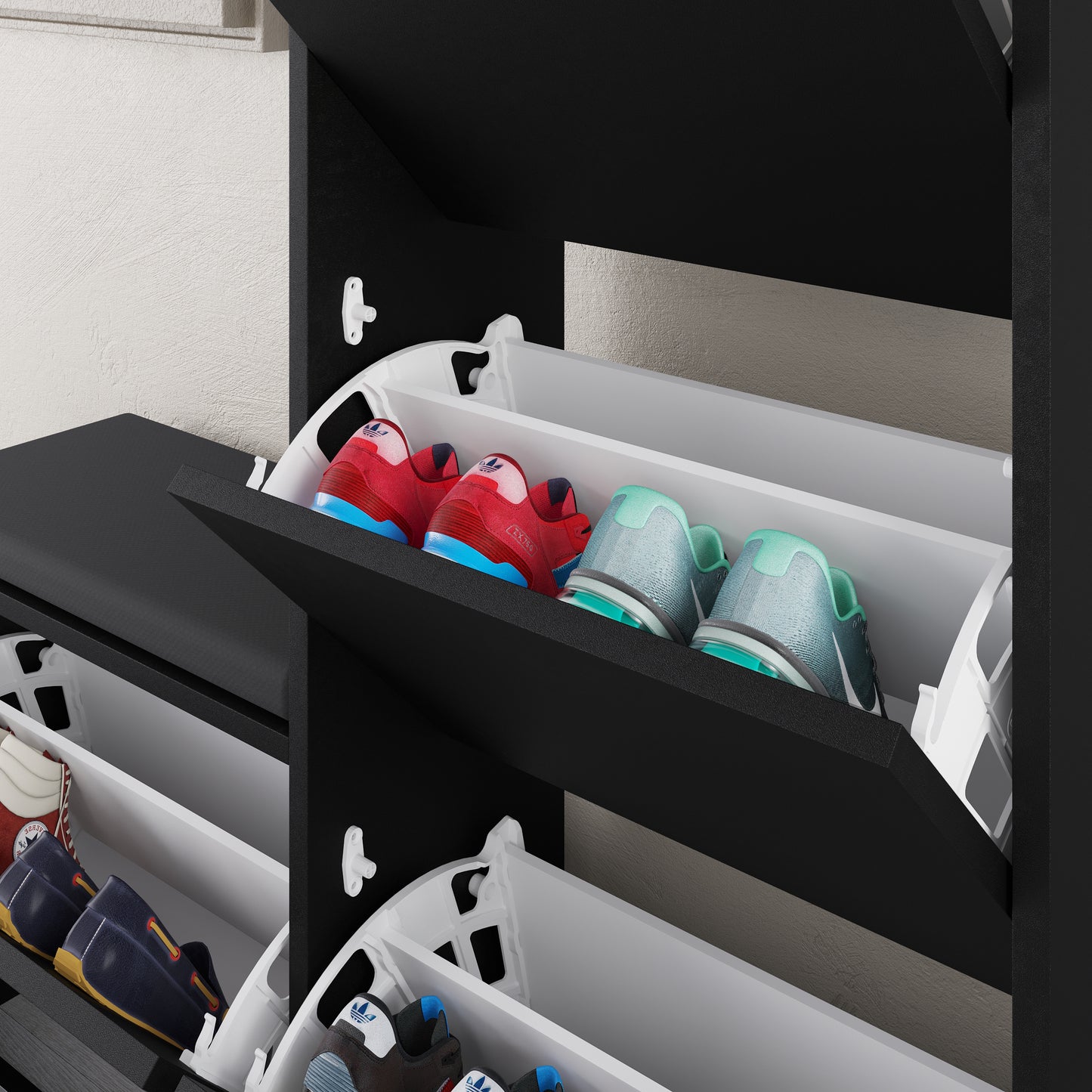 Mourah Dude Bench & Shoe Cabinet - 16 Pairs - 2 Years Warranty