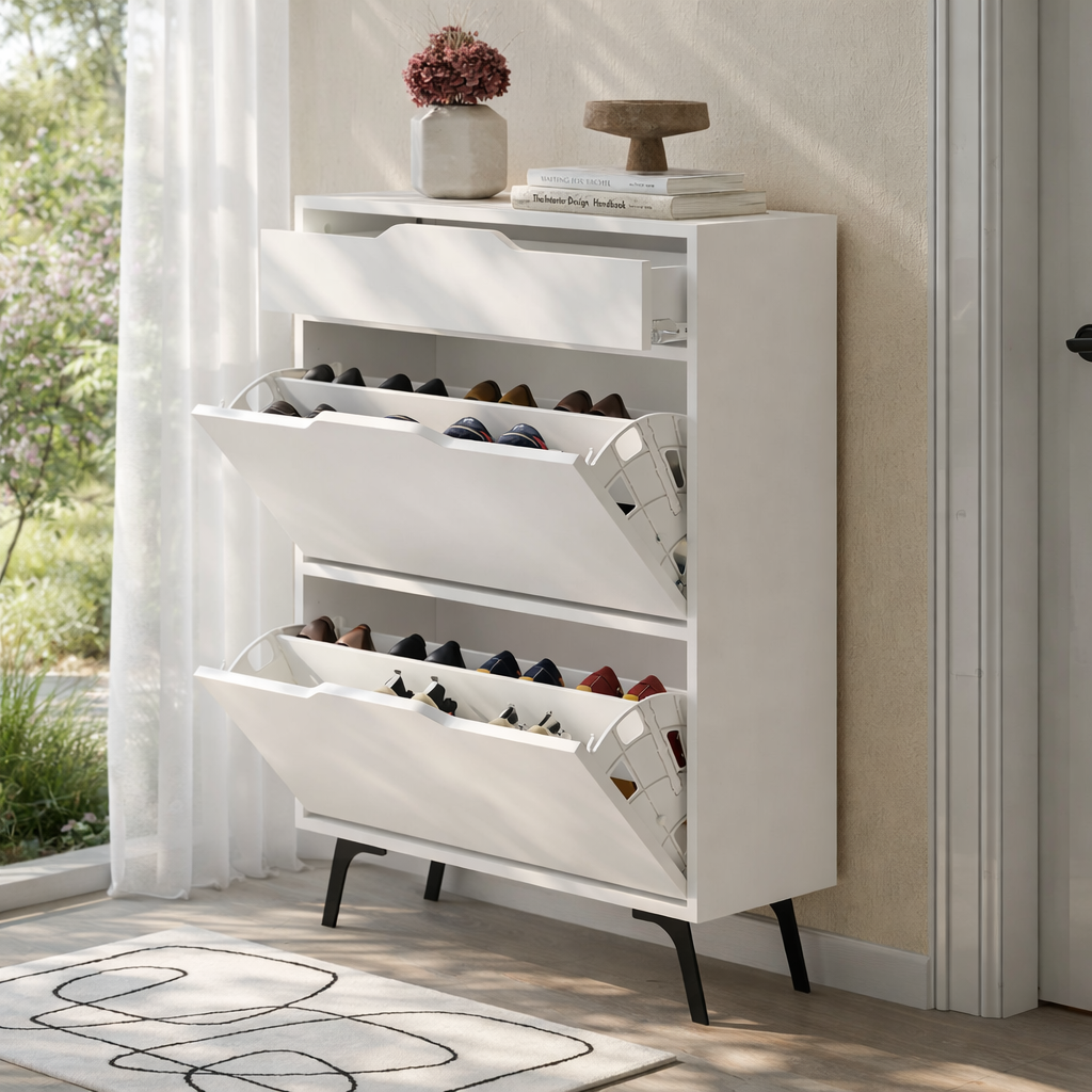 Mourah Asta Shoe Cabinet - 12 Pairs - 2 Years Warranty