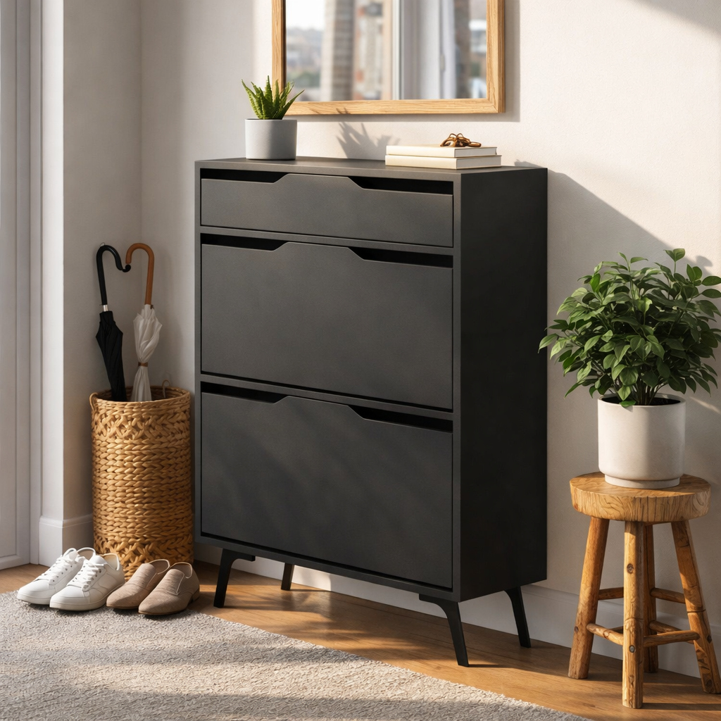 Mourah Asta Shoe Cabinet - 12 Pairs - 2 Years Warranty