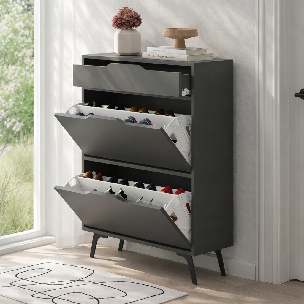Mourah Asta Shoe Cabinet - 12 Pairs - 2 Years Warranty