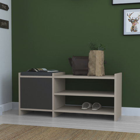 Mourah Sunno Bench & Shoe Cabinet - 8 Pairs - 2 Years Warranty