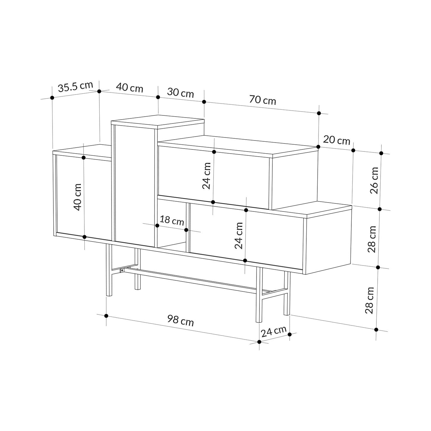 Mourah Hermes Console - 2 Years Warranty