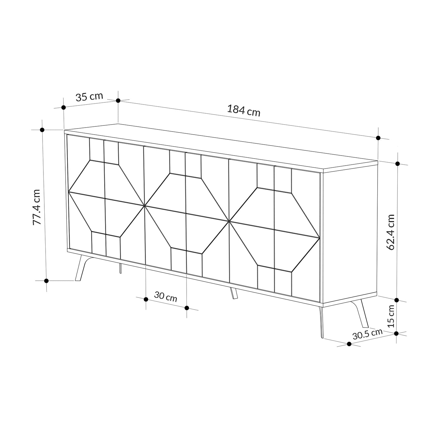 Mourah Dune Console 183 - 2 Years Warranty