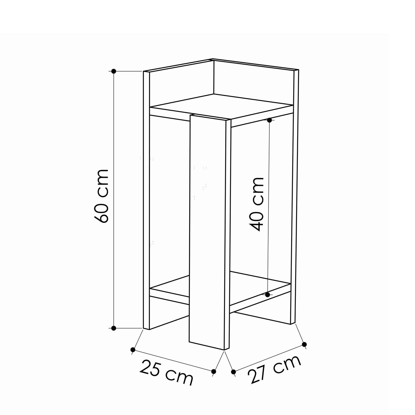 ELos Nightstand Left Model