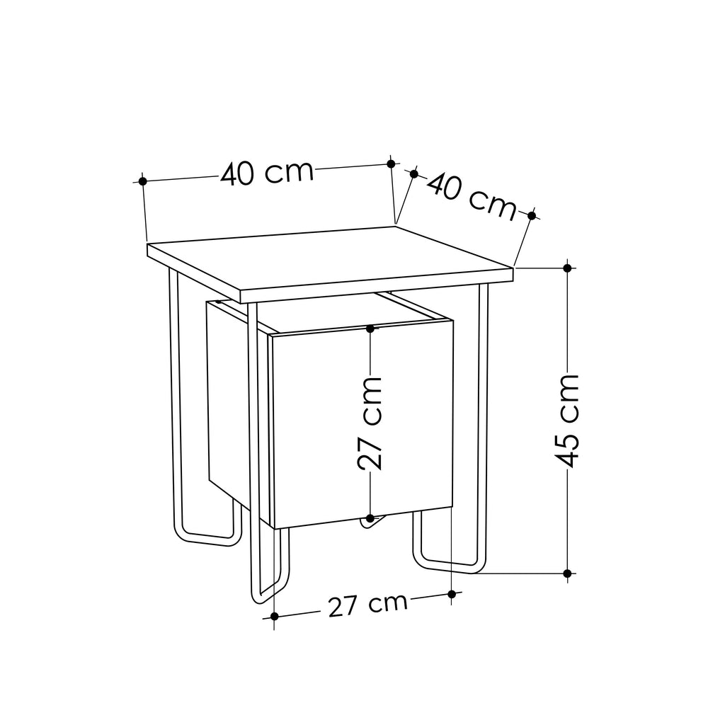 Mourah Acres Nightstand - 2 Years Warranty
