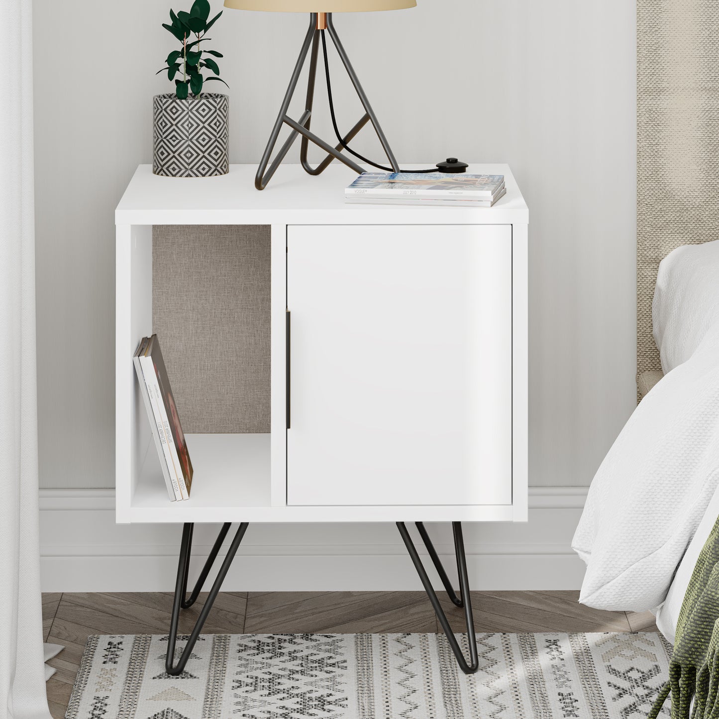 Mourah Glynn Nightstand- 2 Years Warranty