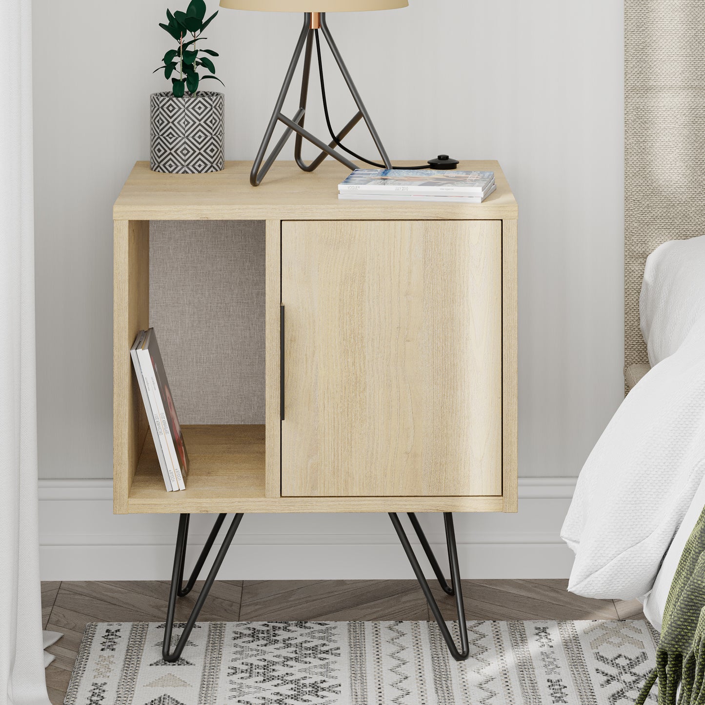 Mourah Glynn Nightstand- 2 Years Warranty