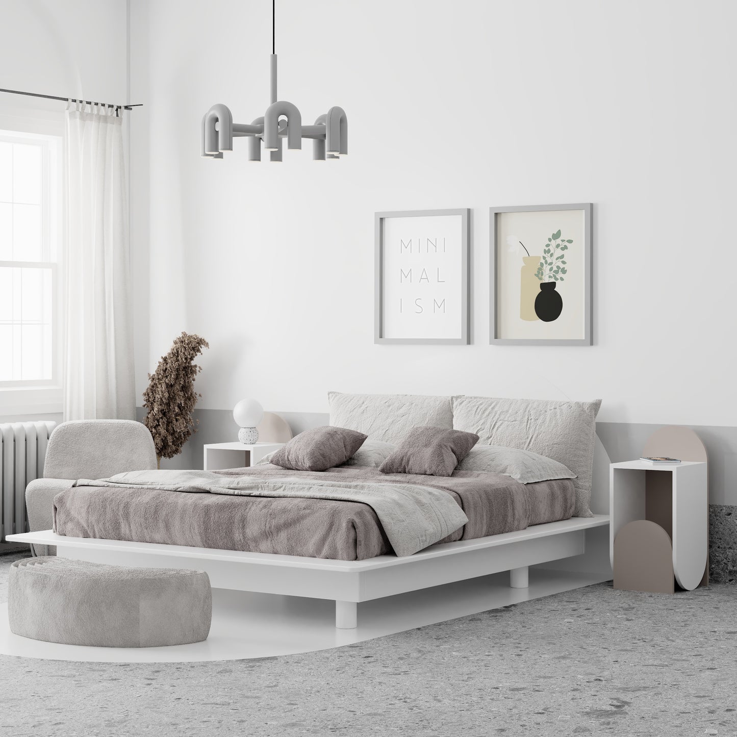 Mourah Nun Nightstand - 2 Years Warranty