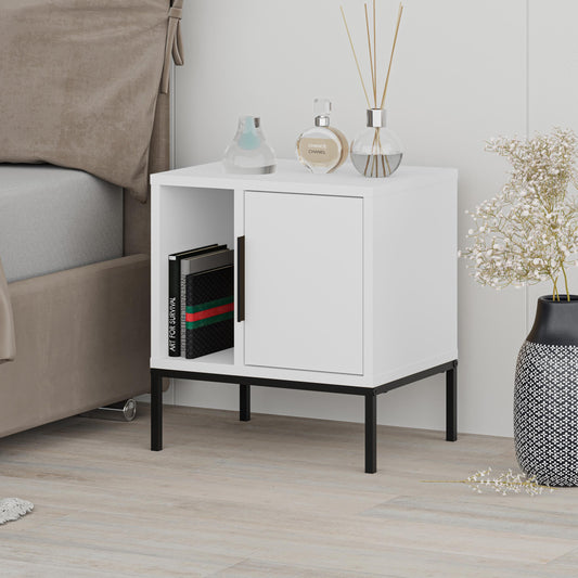 Mourah Glynn Nightstand With U Leg - 2 Years Warranty