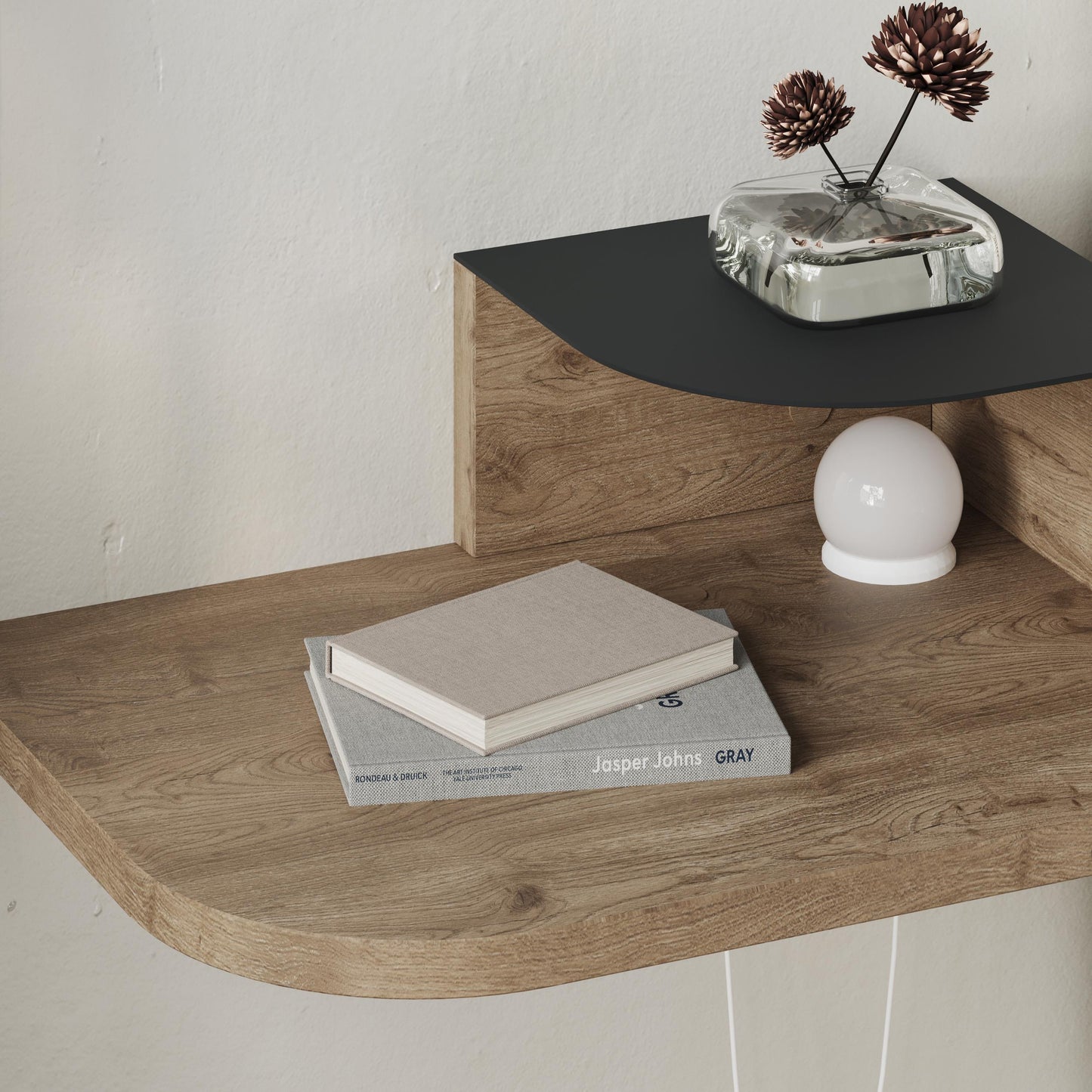 Luno Wall Mounted Nightstand - 30cm W