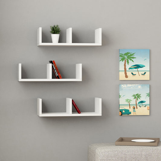 Mourah U Model Wall Shelf - 2 Years Warranty