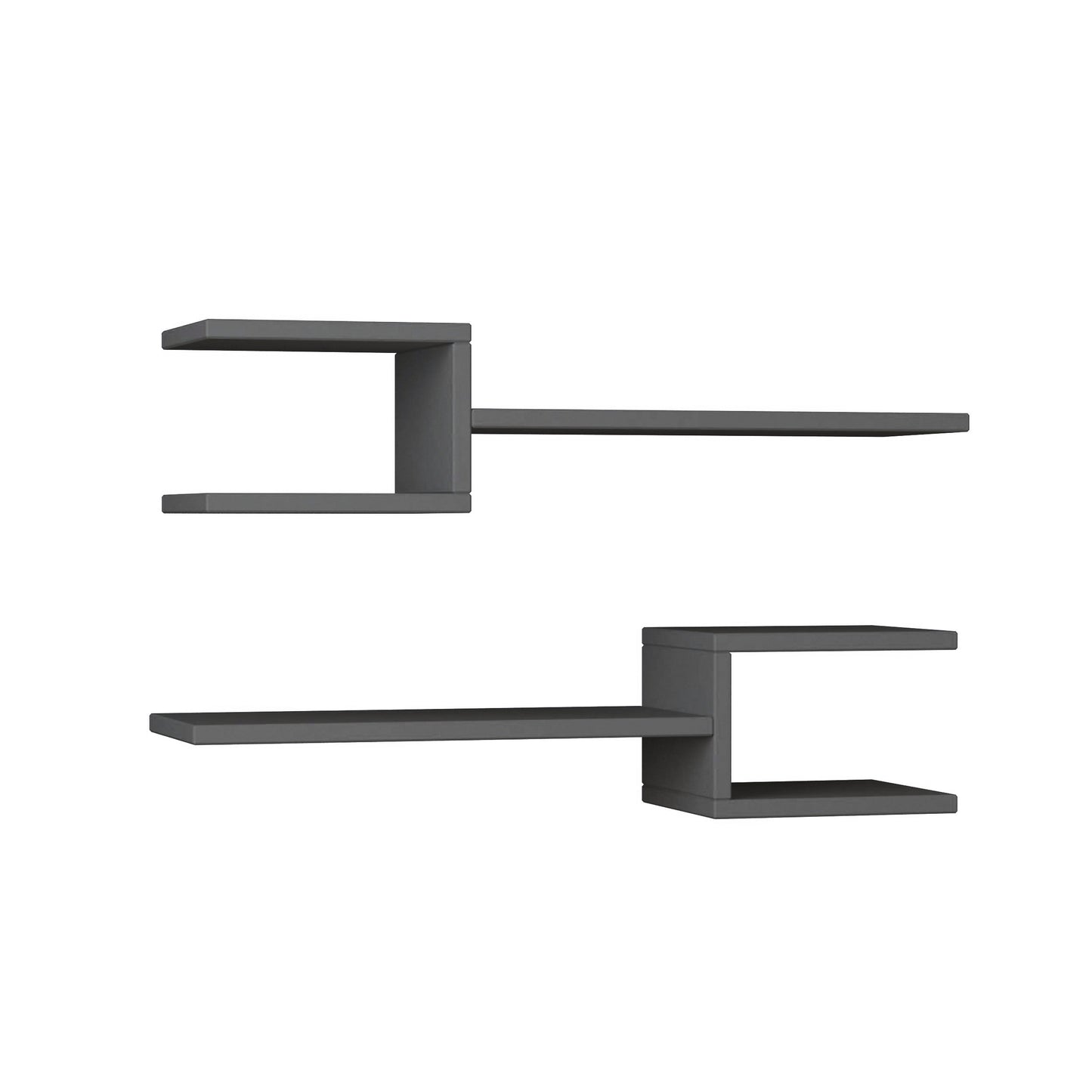 Mourah Fork Wall Shelf Set Of 2 - 2 Years Warranty