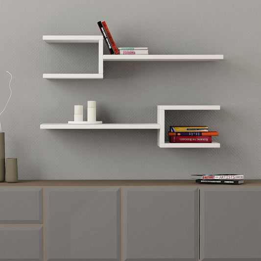 Mourah Fork Wall Shelf Set Of 2 - 2 Years Warranty