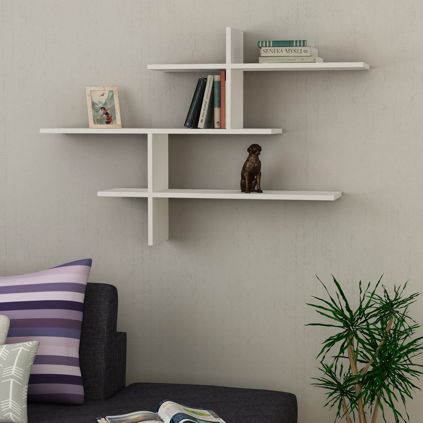 Mourah Leo Wall Shelf - 2 Years Warranty