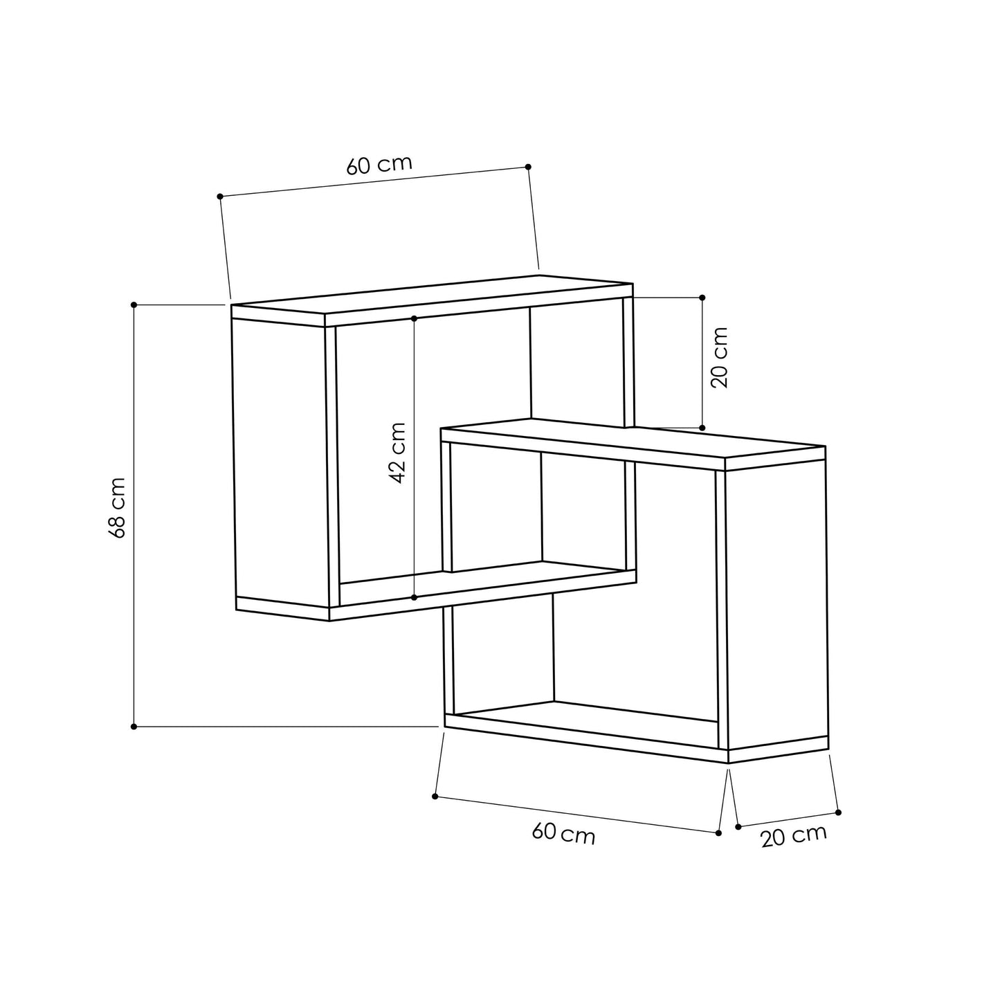 Mourah Ring Corner Shelf - 2 Years Warranty