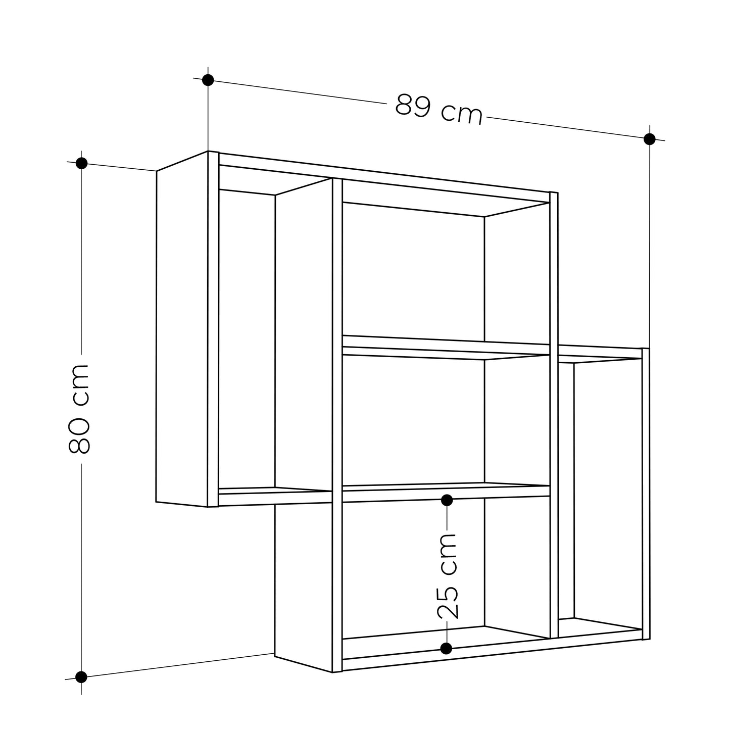 Mourah Mito Wall Shelf - 2 Years Warranty