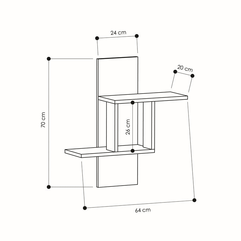 Mourah Mill Wall Shelf - 2 Years Warranty
