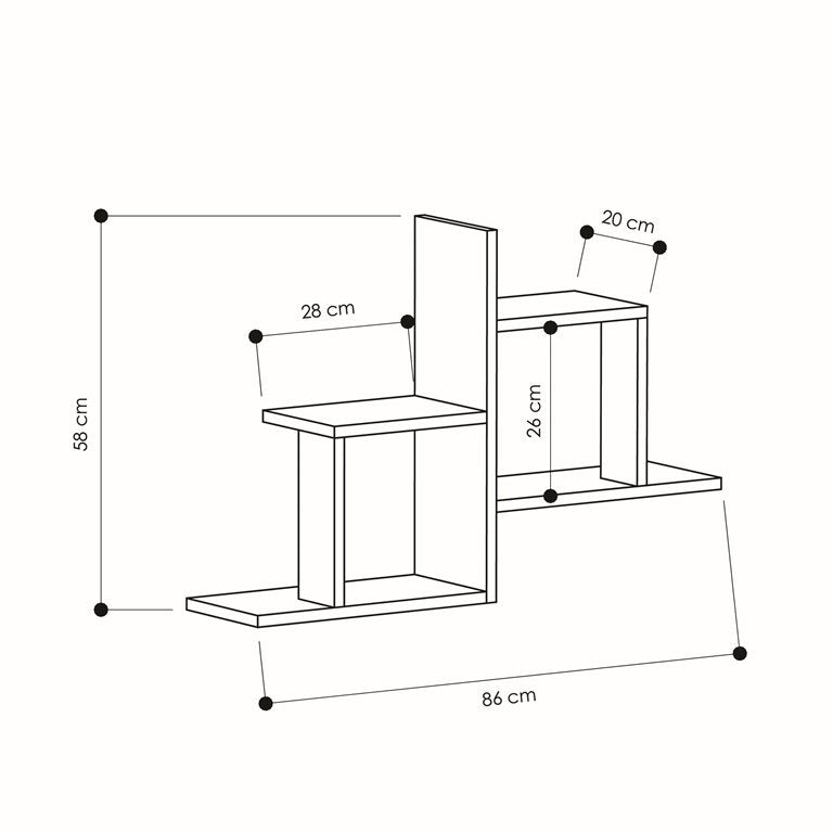 Mourah Olly Wall Shelf - 2 Years Warranty