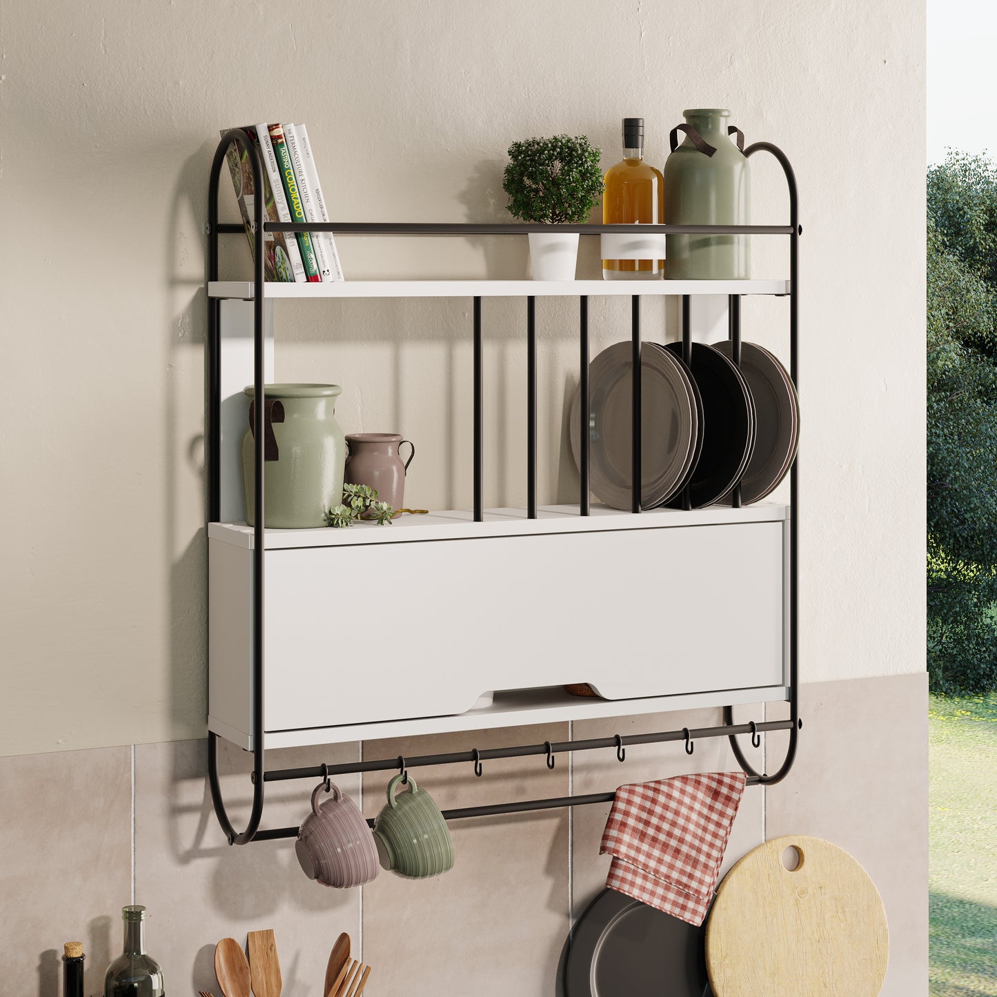 Mourah Holi Kitchen Shelf  - 2 Years Warranty