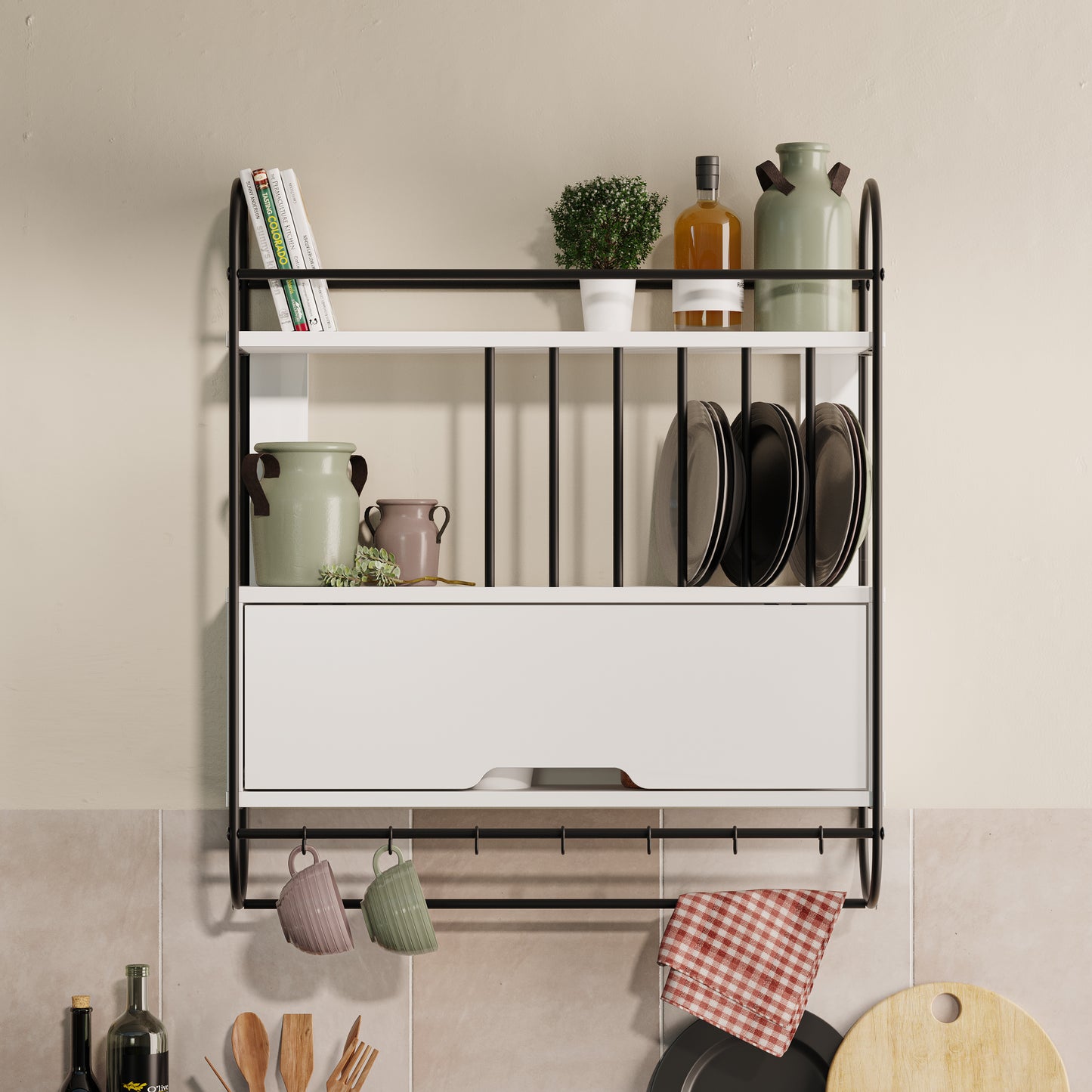 Mourah Holi Kitchen Shelf  - 2 Years Warranty