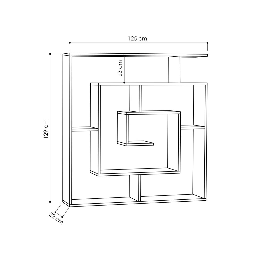 Mourah Labirent Bookcase - 2 Years Warranty