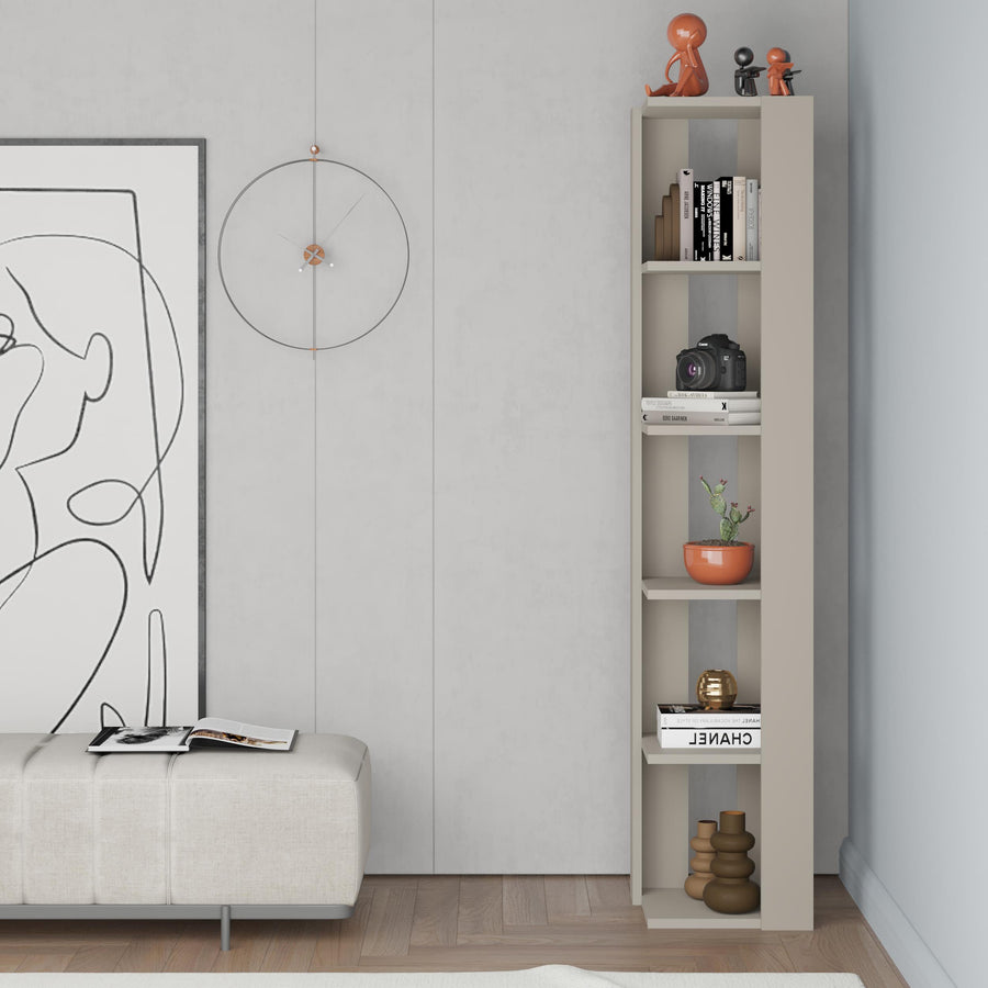 Mourah Nati Corner Bookcase - 2 Years Warranty