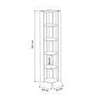 Mourah Nati Corner Bookcase - 2 Years Warranty