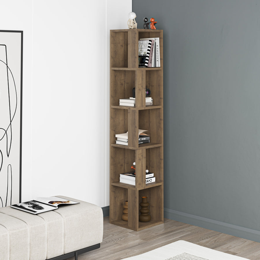 Mourah Piano Corner Bookcase - 2 Years Warranty