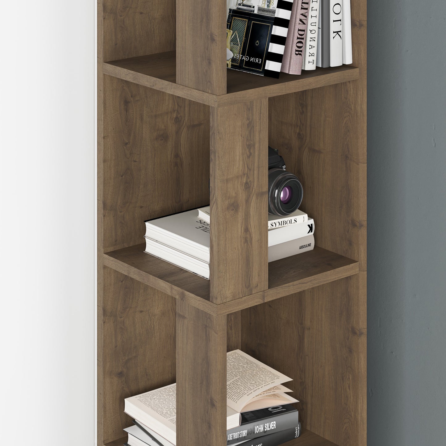 Mourah Piano Corner Bookcase - 2 Years Warranty