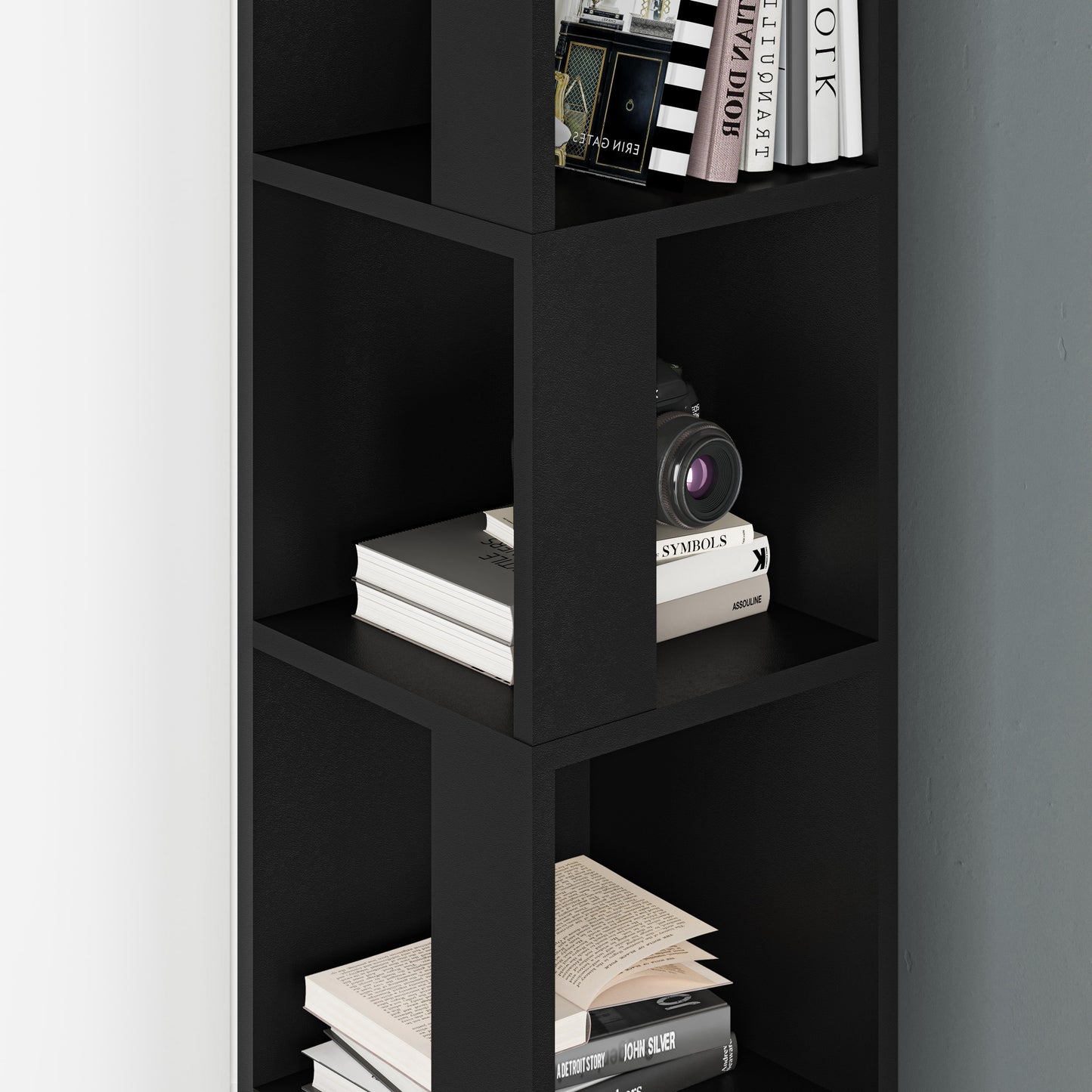 Mourah Piano Corner Bookcase - 2 Years Warranty