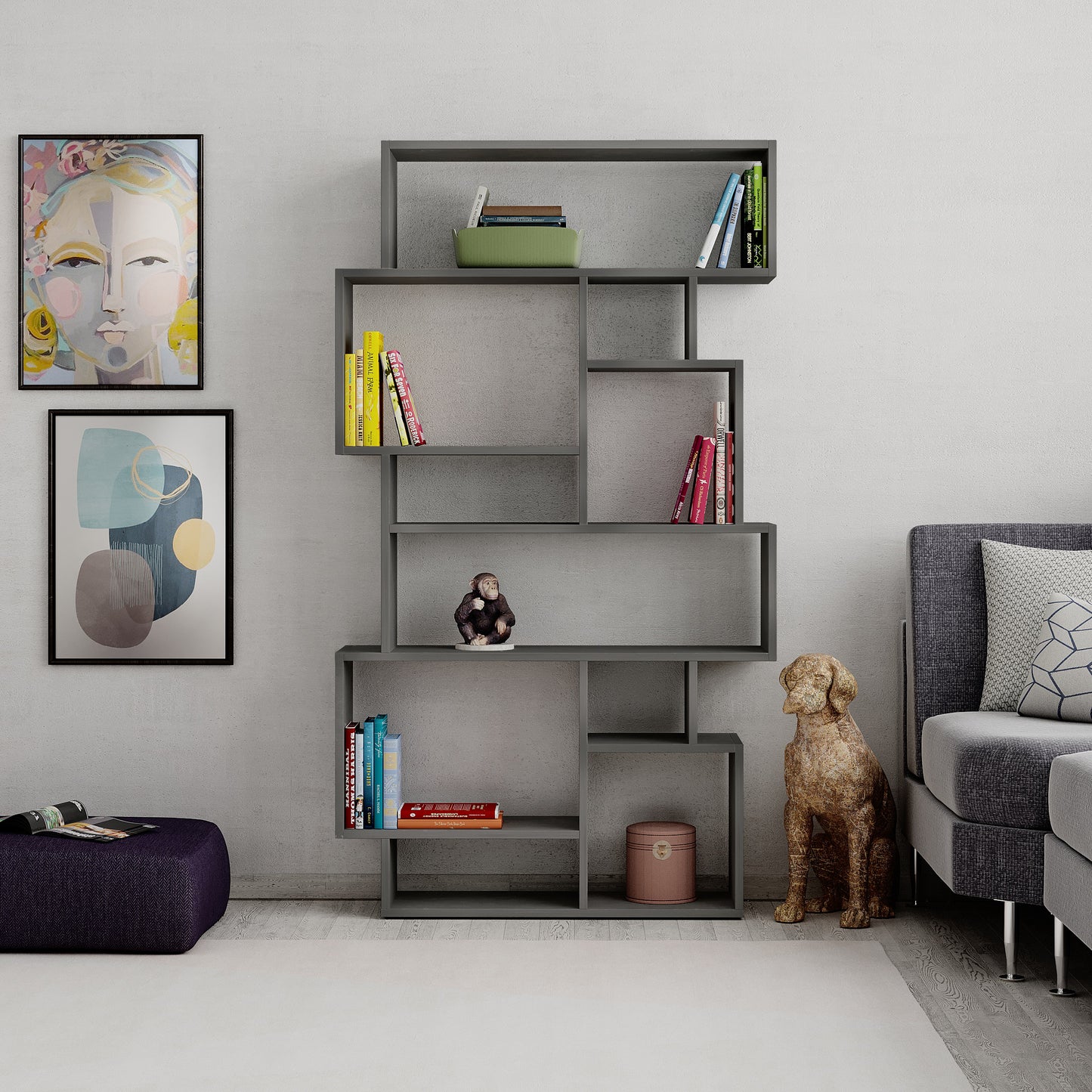 Mourah Karmato Bookcase - 2 Years Warranty