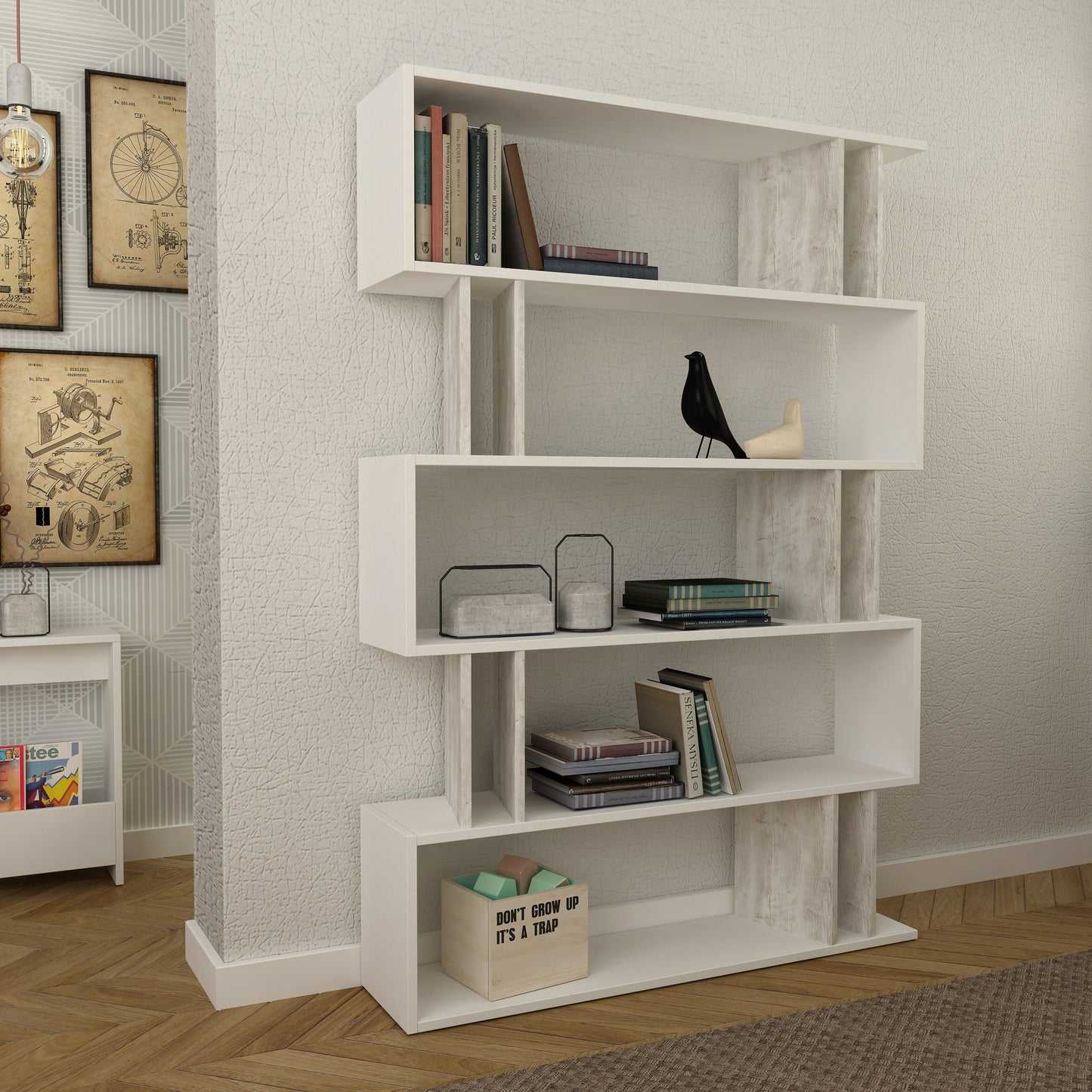 Mourah Partiro Bookcase - 2 Years Warranty