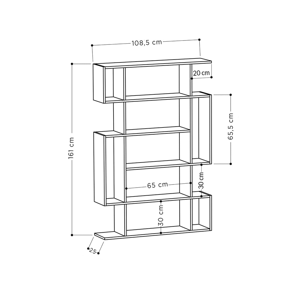 Mourah Mito Bookcase - 2 Years Warranty
